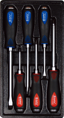 T32188 Набор отверток ударных 6 пред метов (крест и шлиц) в блистере